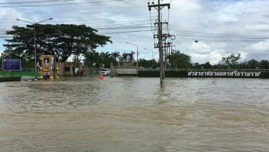 ระบายน้ำ สนามบิน นครศรีธรรมราช