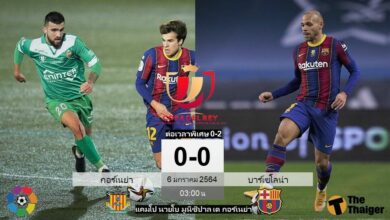 ผลบอล กอร์เนย่า 0-0 บาร์เซโลน่า (คลิป)