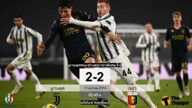 ผลบอล ยูเวนตุส 2-2 เจนัว (ไฮไลท์)