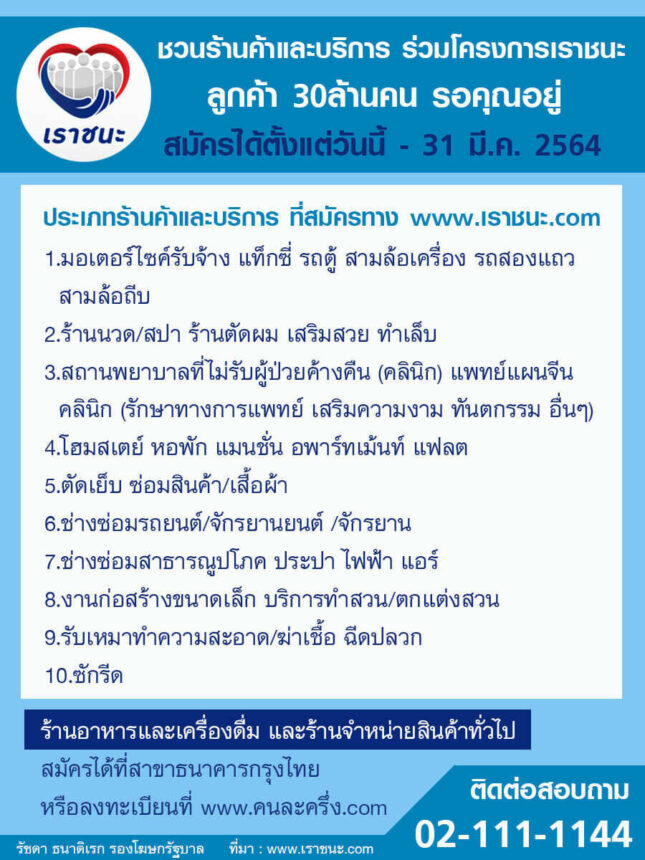 ร้านค้า เราชนะ