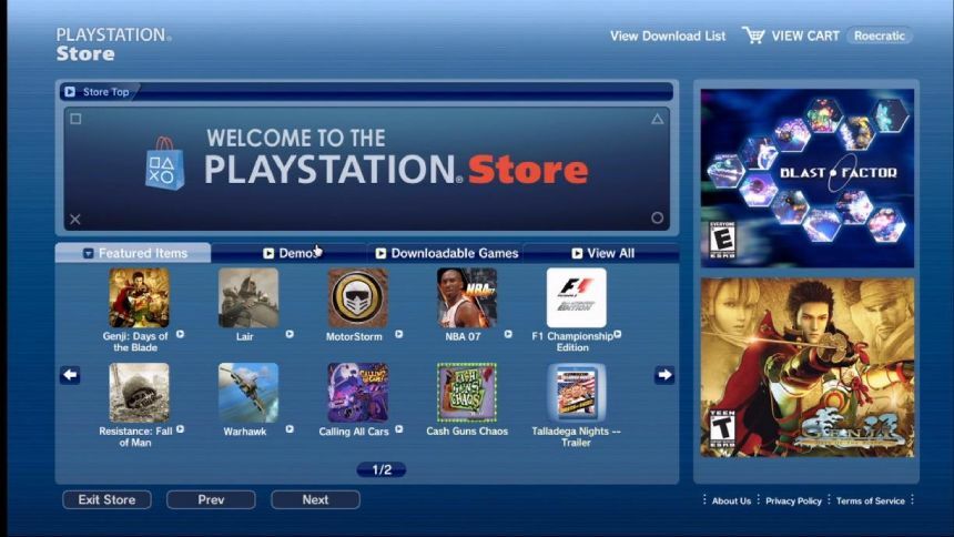 PS3 Store