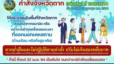 ตาก หน้ากากอนามัย