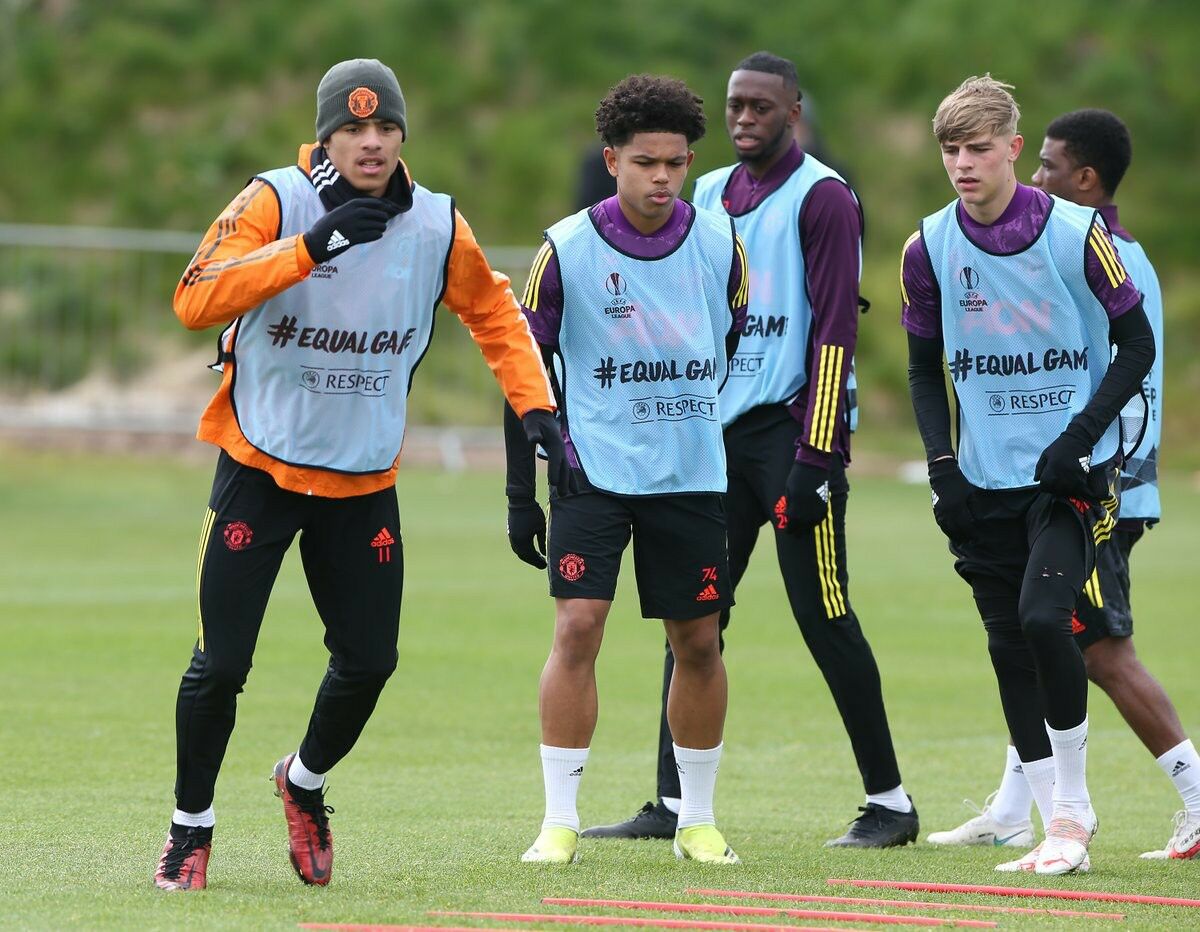 ภาพซ้อมก่อนเกม แมนฯ ยูไนเต็ด ดวล โรม่า