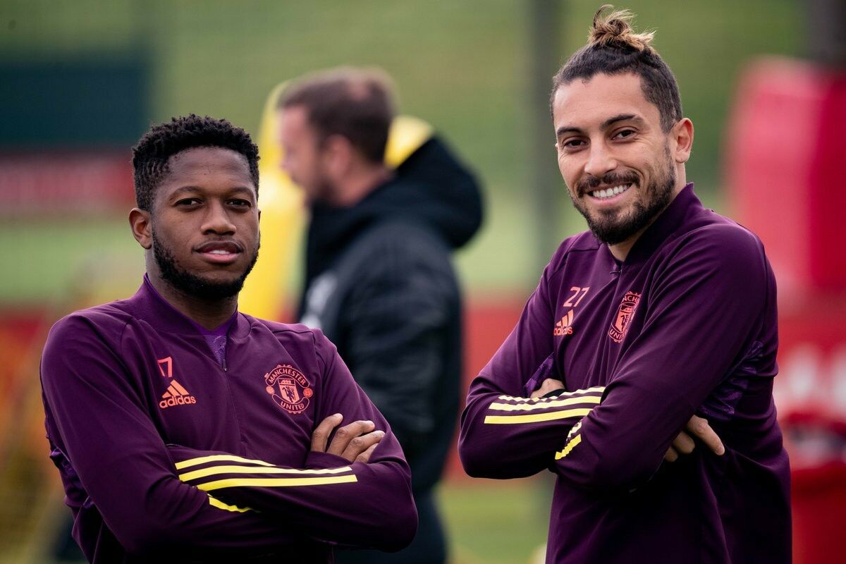 ภาพซ้อมก่อนเกม แมนฯ ยูไนเต็ด ดวล โรม่า