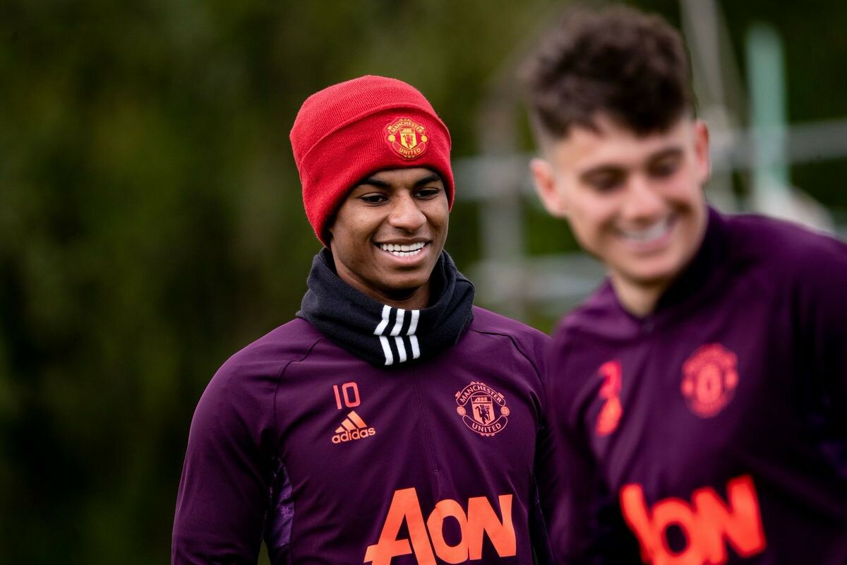 ภาพซ้อมก่อนเกม แมนฯ ยูไนเต็ด ดวล โรม่า