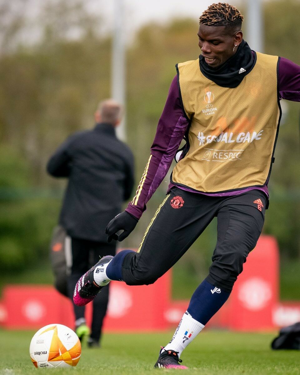 ภาพซ้อมก่อนเกม แมนฯ ยูไนเต็ด ดวล โรม่า