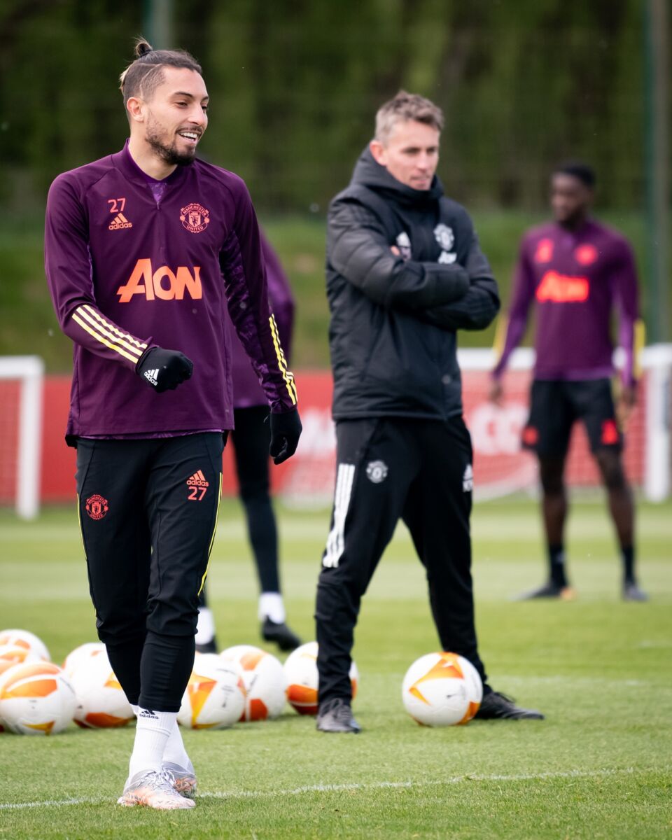 บรรยากาศซ้อมของ แมนฯ ยูไนเต็ด ก่อนดวล โรม่า