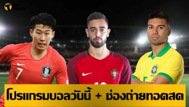 โปรแกรมบอลวันนี้ ช่องทางรับชมสด 9 มิย.64