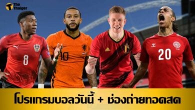 โปรแกรมบอลวันนี้ ช่องทางรับชมสด 17 มิย.64