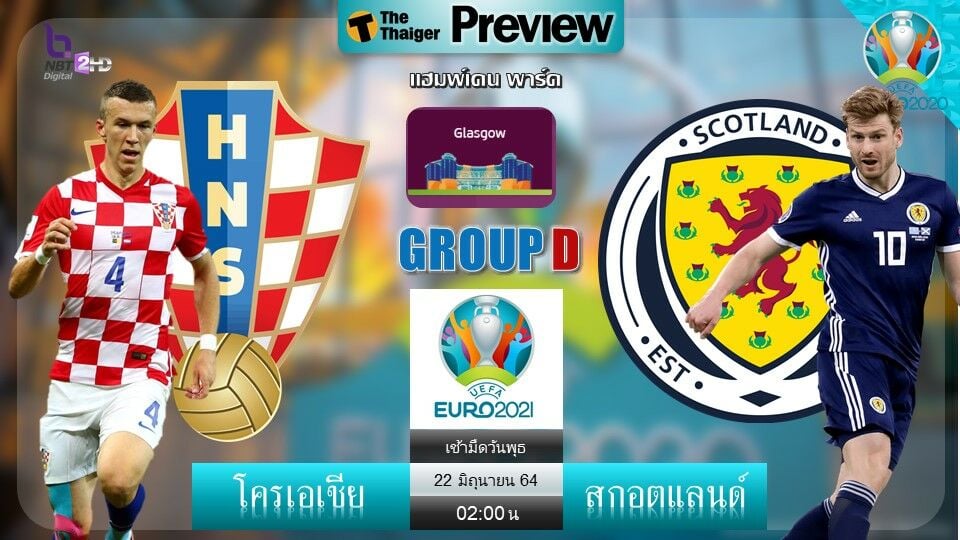 ดูบอลสด ยูโร 2020 โครเอเชีย พบ สกอตแลนด์ สดทาง Nbt | Thaiger ข่าวไทย
