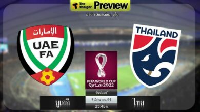 ดูบอลสด ยูเออี พบ ไทย (ลิงก์ดูบอล)