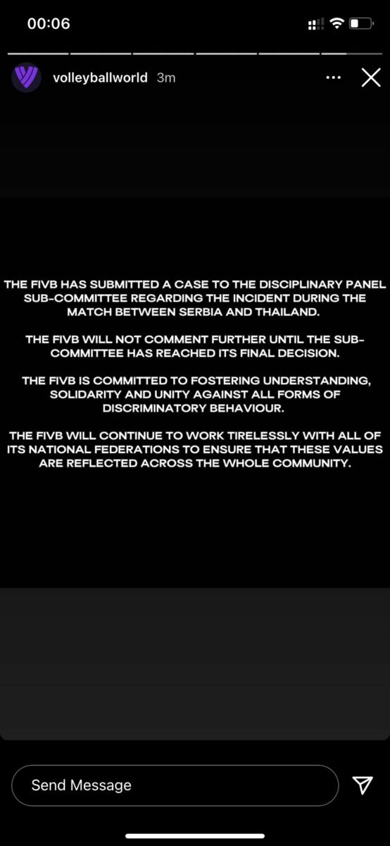 วอลเลย์บอลเซอร์เบีย เหยียดเชื้อชาติ