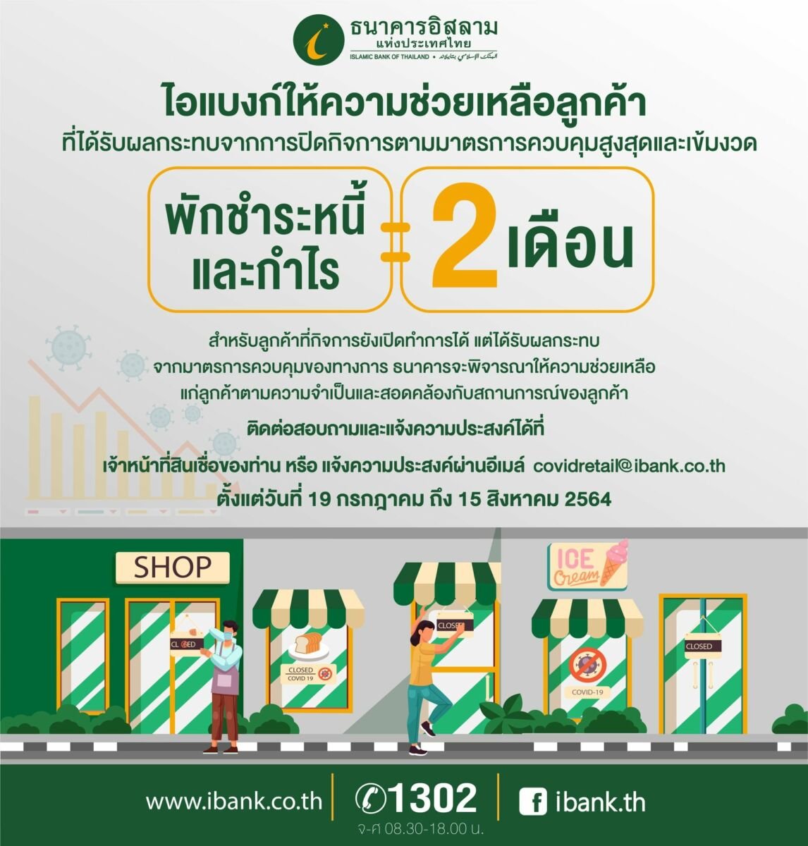 IBank มาตรการพักชำระหนี้