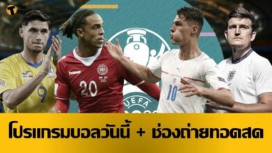 โปรแกรมบอลวันนี้ ช่องทางรับชมสด 3 กค.64