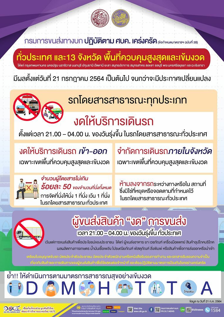 บริการขนส่ง พื้นที่สีแดงเข้ม
