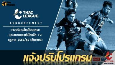 เช็คเลย โปรแกรม นัดแรก ไทยลีก 1 และ 2 พร้อมปรับสนามแข่ง