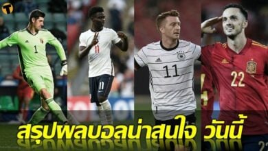 สรุปผลบอล คู่ที่น่าสนใจ ทุกสนาม 6 กย.64