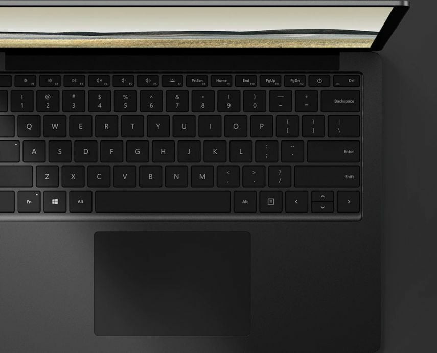 Microsoft Surface Laptop 3 13 Trackpad ใหญ่ขึ้น 20%