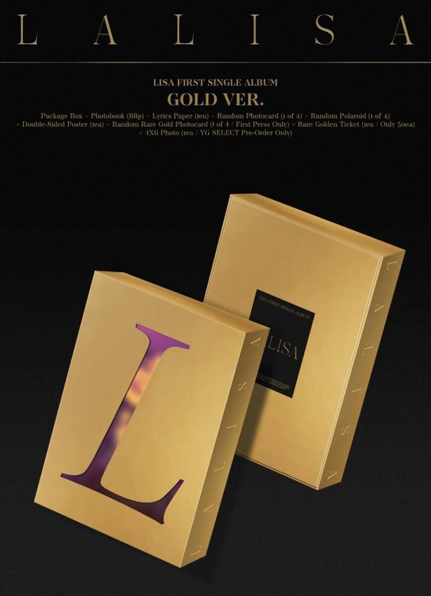  LISA FIRST SINGLE ALBUM_GOLD VER