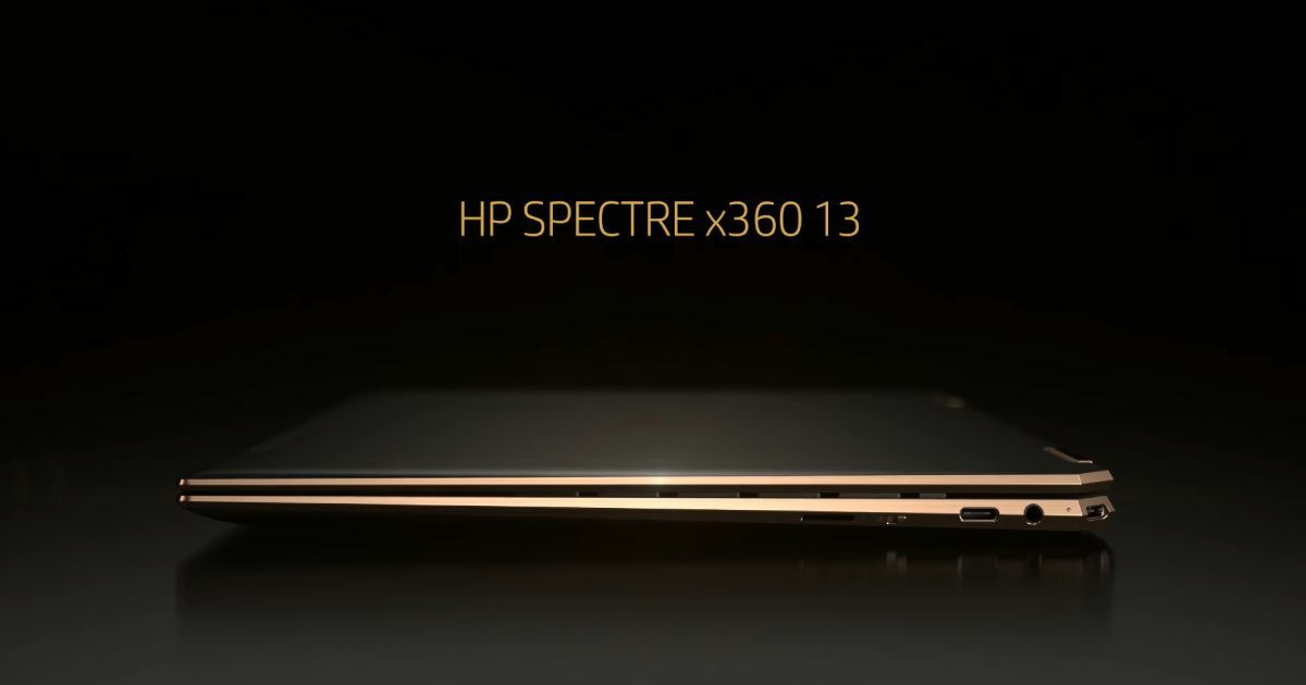 ขอบทองหรูหรา รีวิว HP Spectre x360 13 ดีไซน์