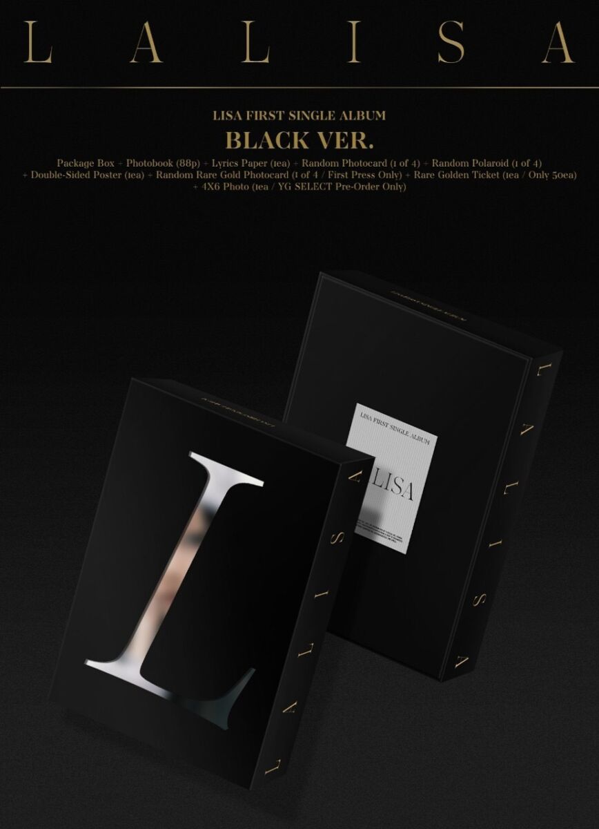 LISA FIRST SINGLE ALBUM_BLACK VER