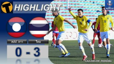 ผลบอล เอเอฟซี คัพ สปป. ลาว 0-3 ไทย (คลิปไฮไลท์บอล)