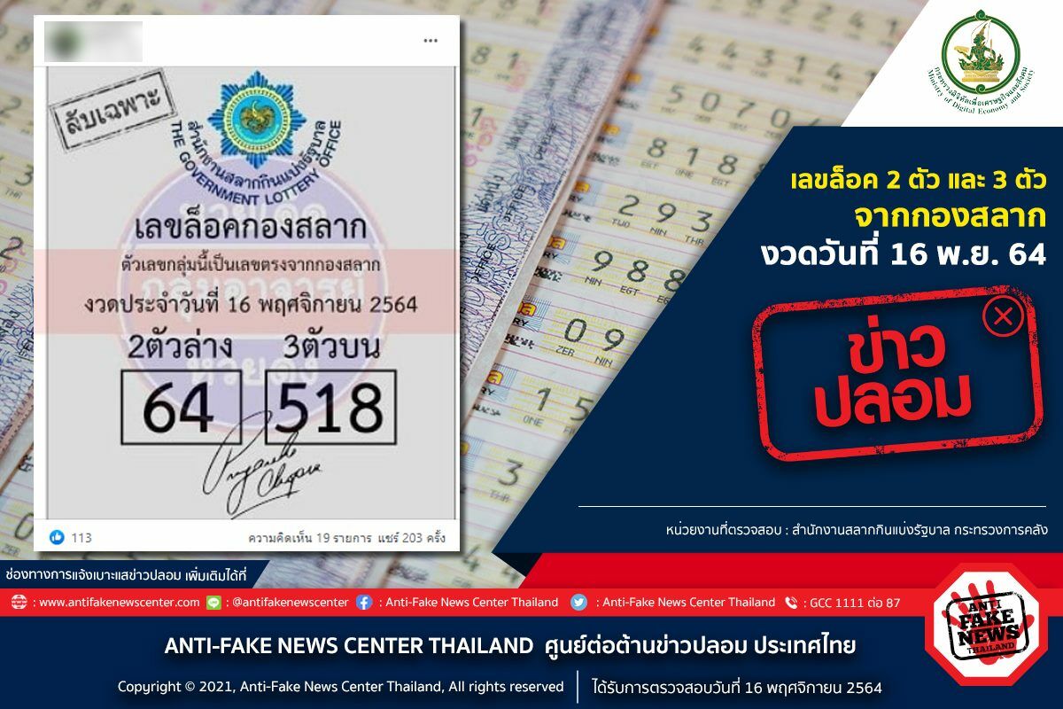 เลขล็อกกองสลาก