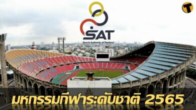 กำหนดการ การแข่งขันมหกรรมกีฬาระดับชาติ ในปี 2565