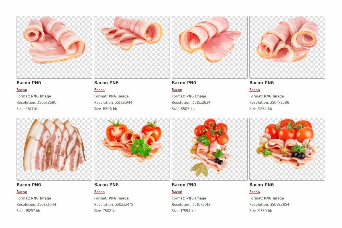 pngimg.com โหลดภาพ PNG เบคอน