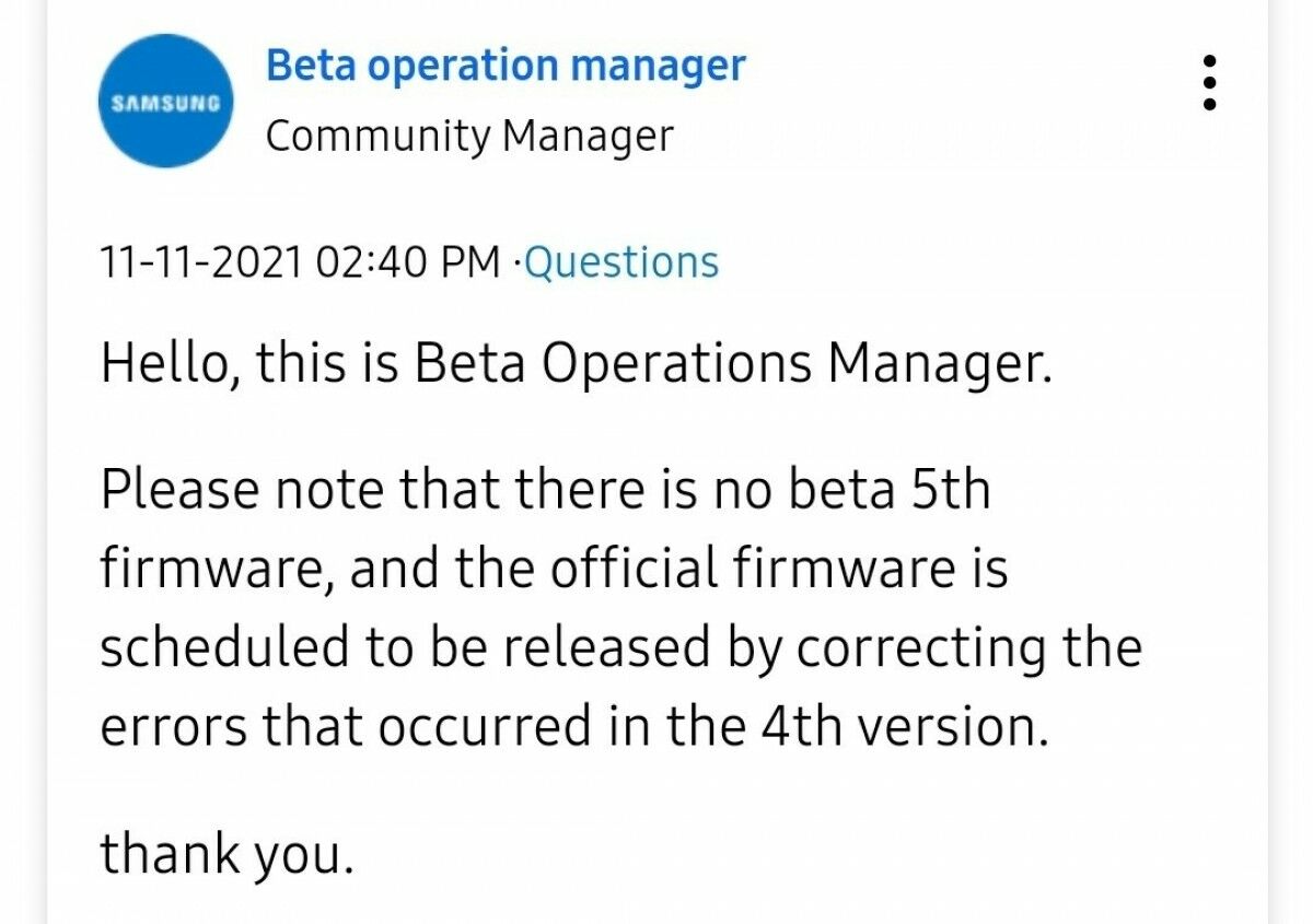 One UI 4 beta