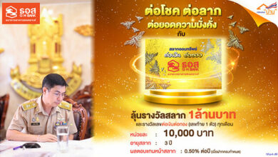 สลากออมทรัพย์ ต่อเงินต่อทอง