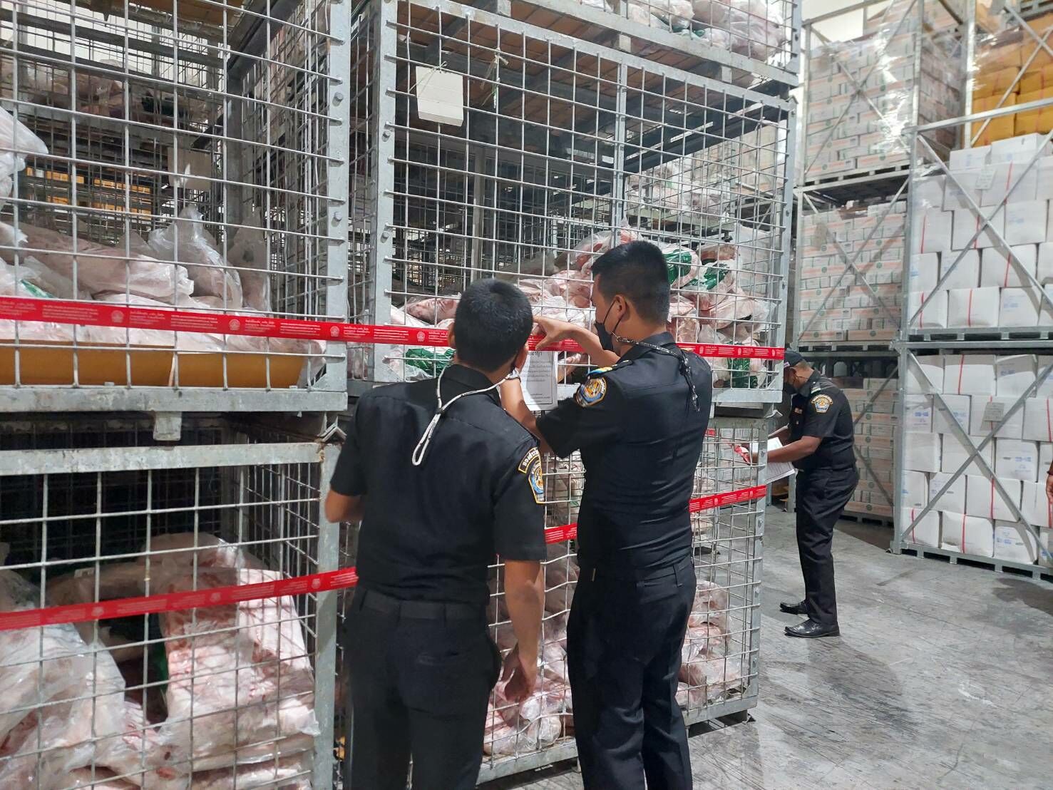 ซากหมูแช่แข็ง