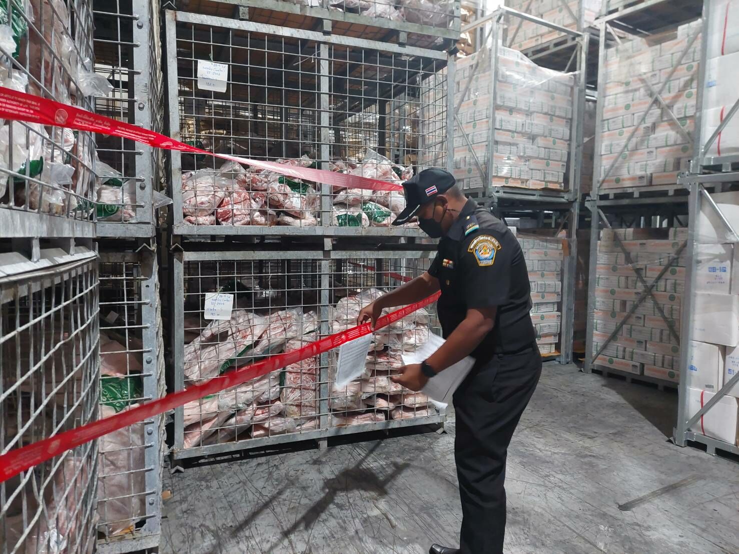 ซากหมูแช่แข็ง