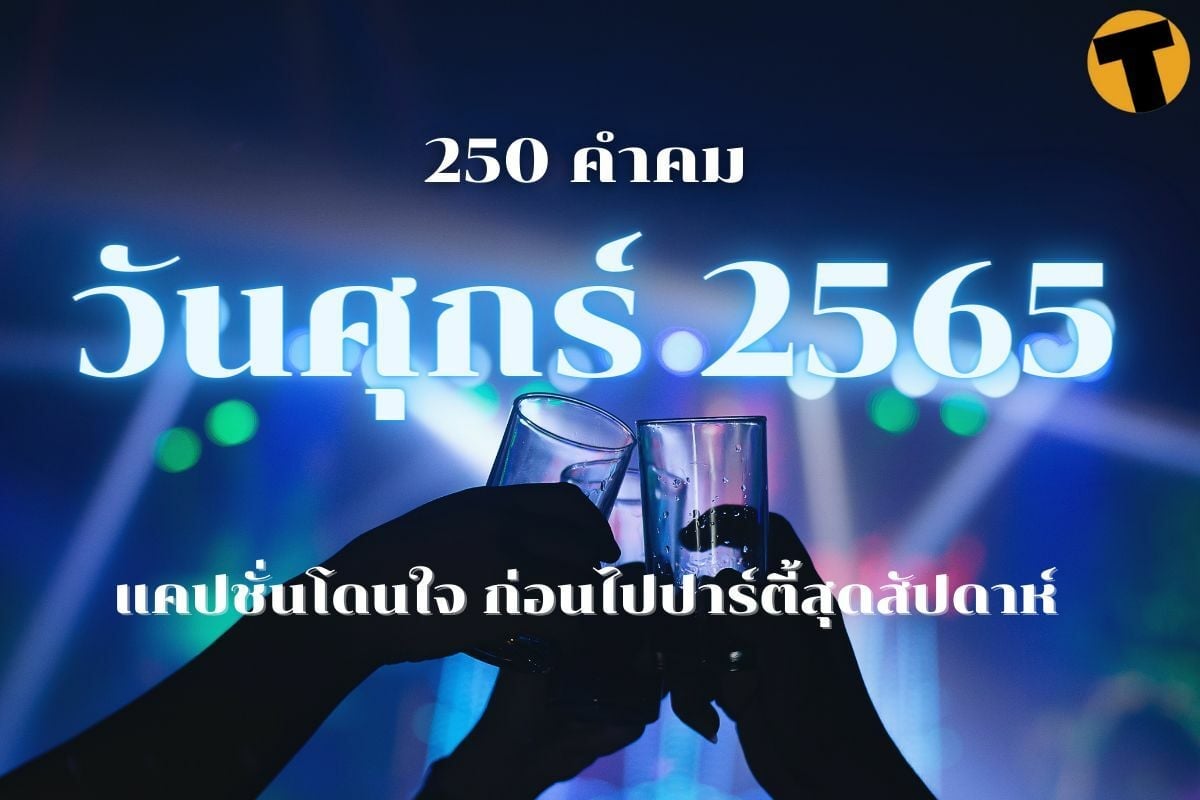 250 คำคมวันศุกร์ 2566 แคปชั่น โดนใจ ก่อนไปปาร์ตี้สุดสัปดาห์ | Thaiger  ข่าวไทย