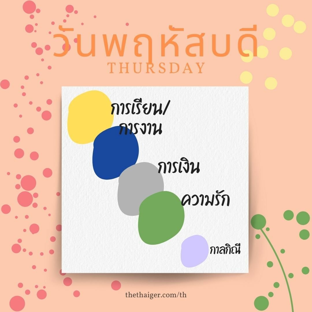 พฤหัสบดี สีมงคล