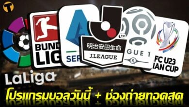 โปรแกรมบอลวันนี้ ช่องทางรับชมสด 18 กพ.65