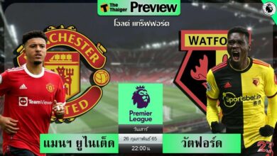 ดูบอลสด แมนฯ ยูไนเต็ด พบ วัตฟอร์ด (ลิงก์ดูบอล)