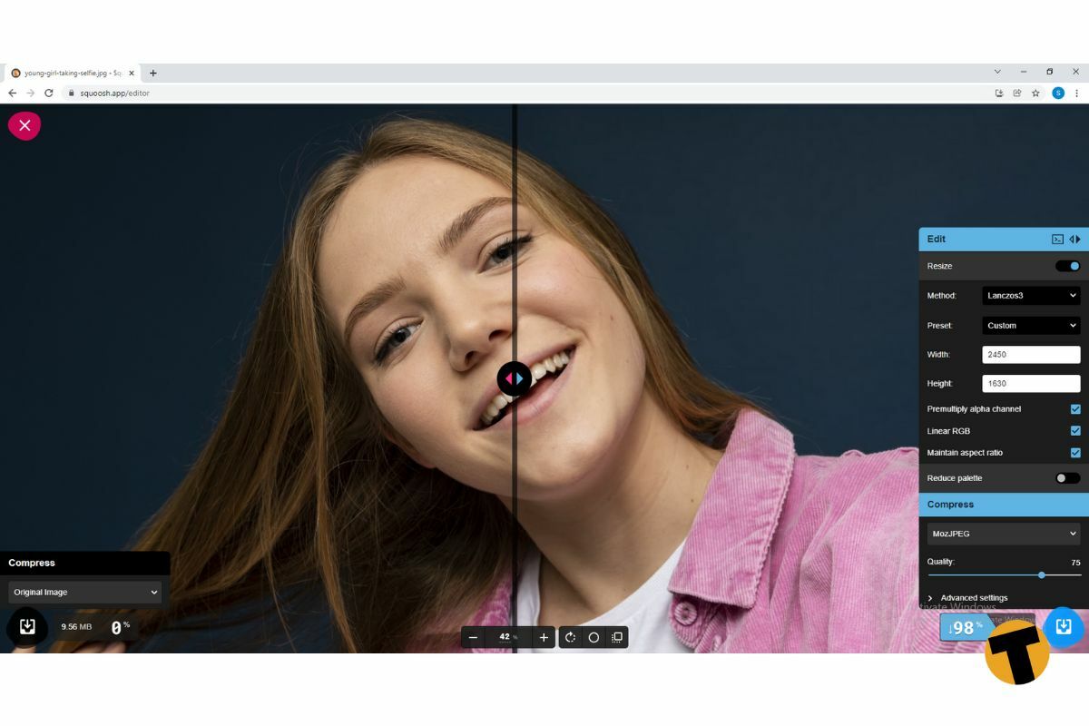 ลดขนาดไฟล์ภาพ วิธีการใช้งาน Squoosh