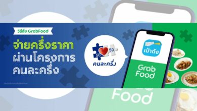 วิธีใช้ คนละครึ่ง Grab Food
