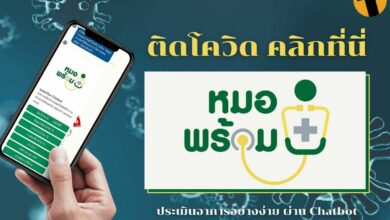 หมอพร้อม Chatbot ประเมินอาการ