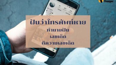 ฝันว่าโทรศัพท์หาย