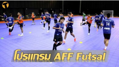 โปรแกรมการแข่งขันฟุตซอล AFF Futsal Championship 2022 Thailand