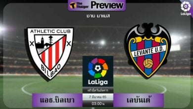 ดูบอลสด แอธ.บิลเบา พบ เลบันเต้ (ลิงก์ดูบอล)