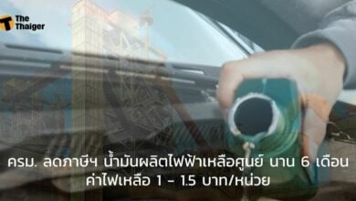 ครม. ลดภาษีฯ น้ำมันผลิตไฟฟ้าเหลือศูนย์
