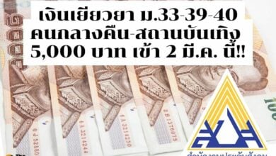 เงินเยียวยา ม.33-39-40