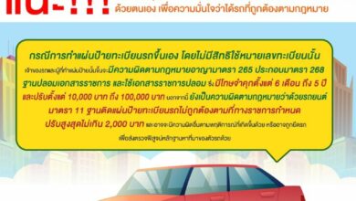ป้ายทะเบียนปลอม