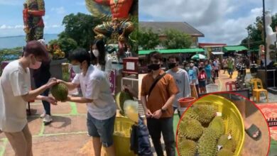 ถวายทุเรียน 500 โล ท้าวเวสสุวรรณ