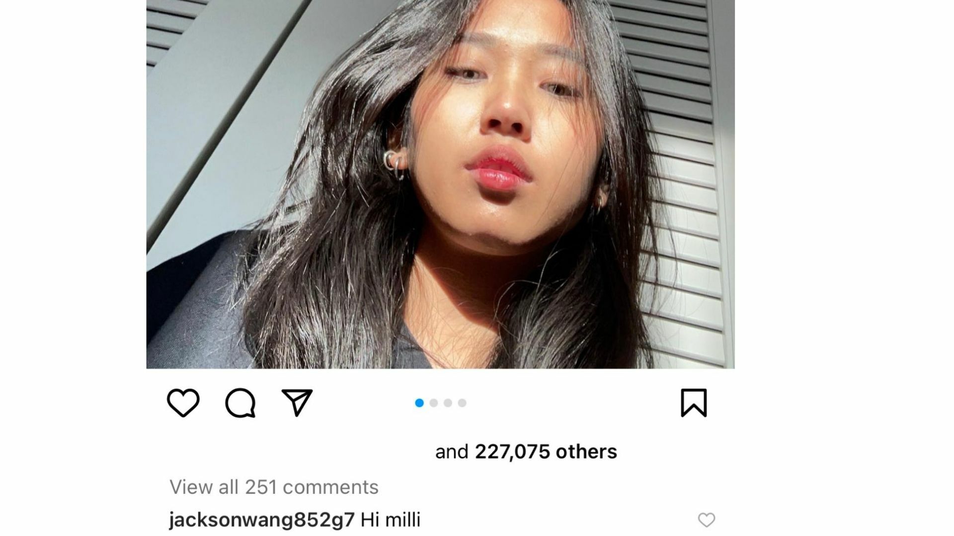 แจ็คสัน GOT7 ฟอลไอจี มิลลิ