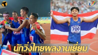 นักวิ่งไทยยังเจ๋ง เทพบิวคว้าอีกทอง จาก 100ม. ชาย ด้านผลัด 4x400 ม. ก็ไม่พลาดทอง 