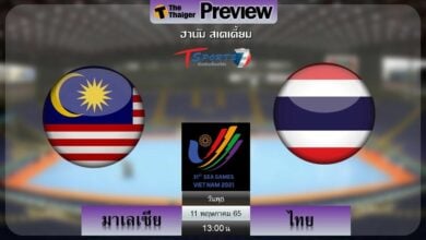 ลิงก์ชมสด ฟุตซอลชายไทย เปิดซีเกมส์ ดวลมาเลเซียบ่ายวันนี้